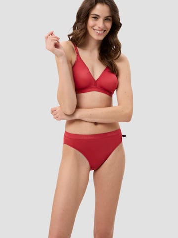 BeeDees Triangle Bra 'Soft-BH Microfun N' in Red: front