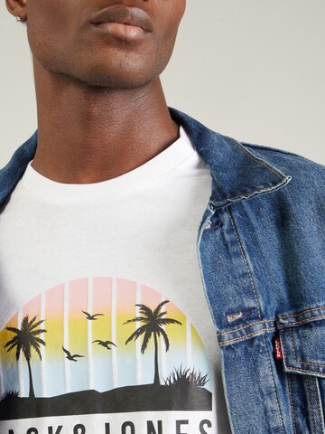 JACK & JONES Shirt 'JJPalm' in White