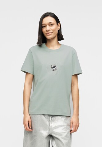 Karl Lagerfeld Shirt 'IKON CIRCLE' in Grey: front