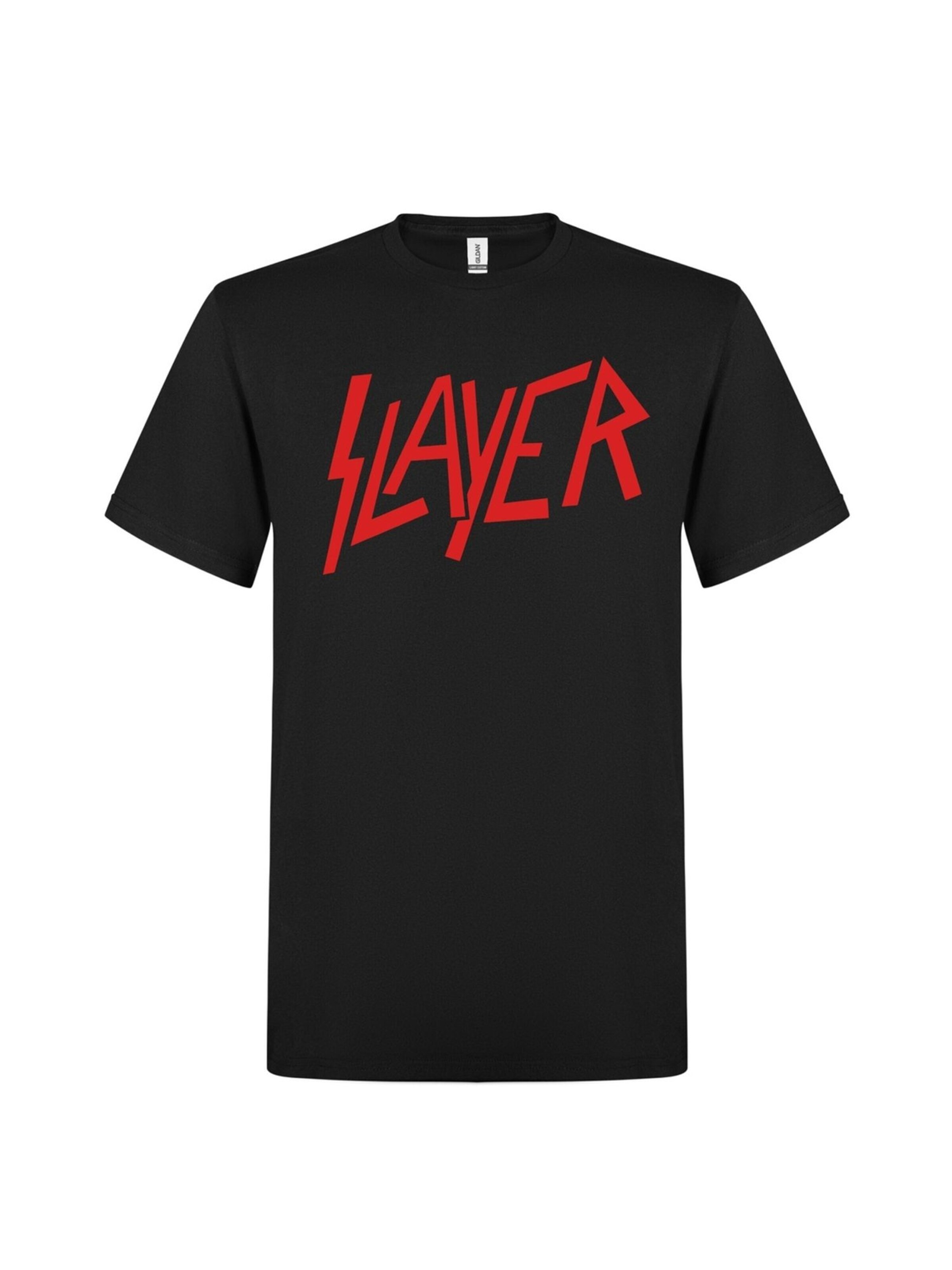 Slayer Shirt 'Slayer Reign in Blood Logo T-Shirt' in Black: front