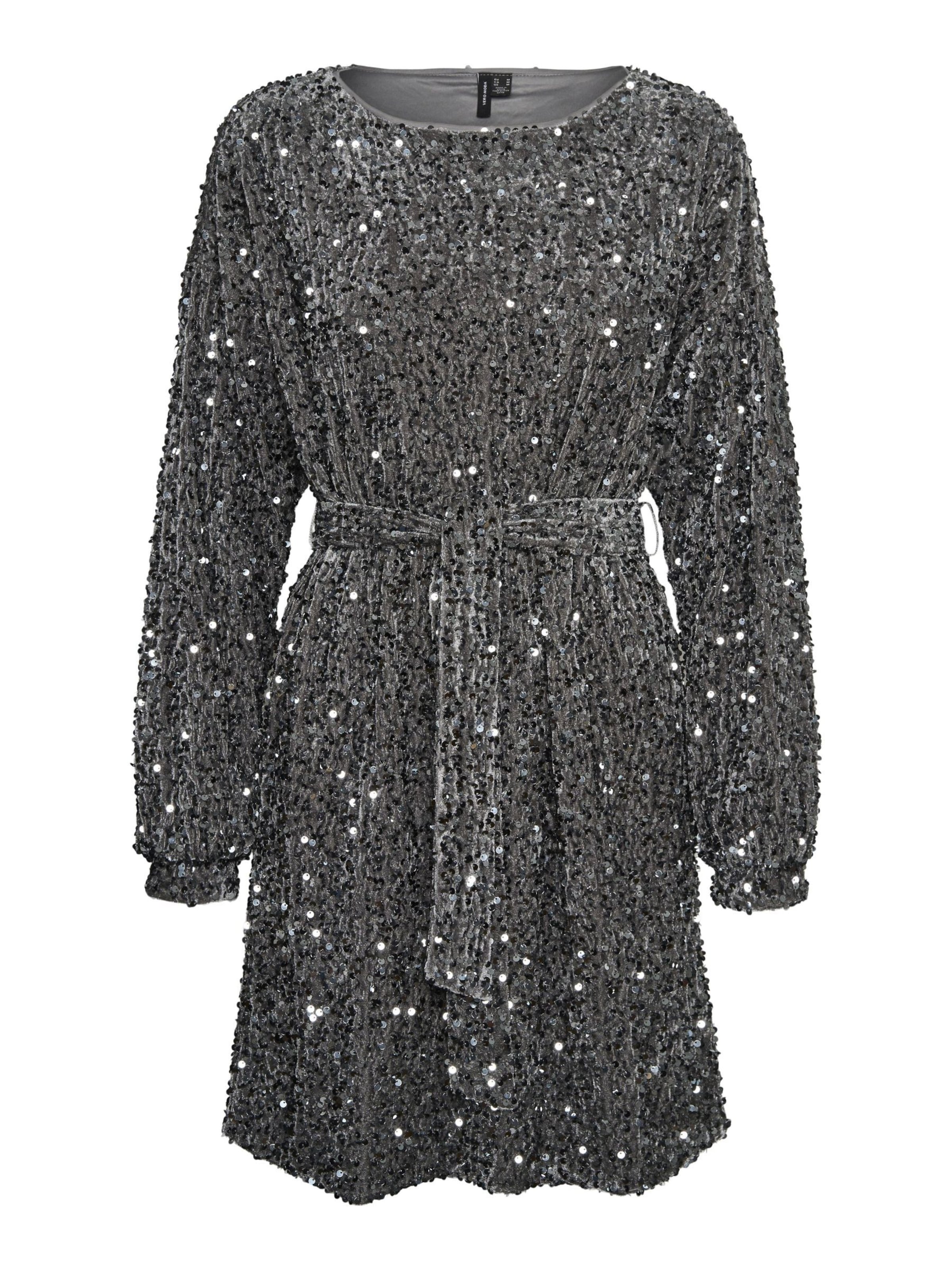 VERO MODA - Vestido 'BELLA' en plata: frente