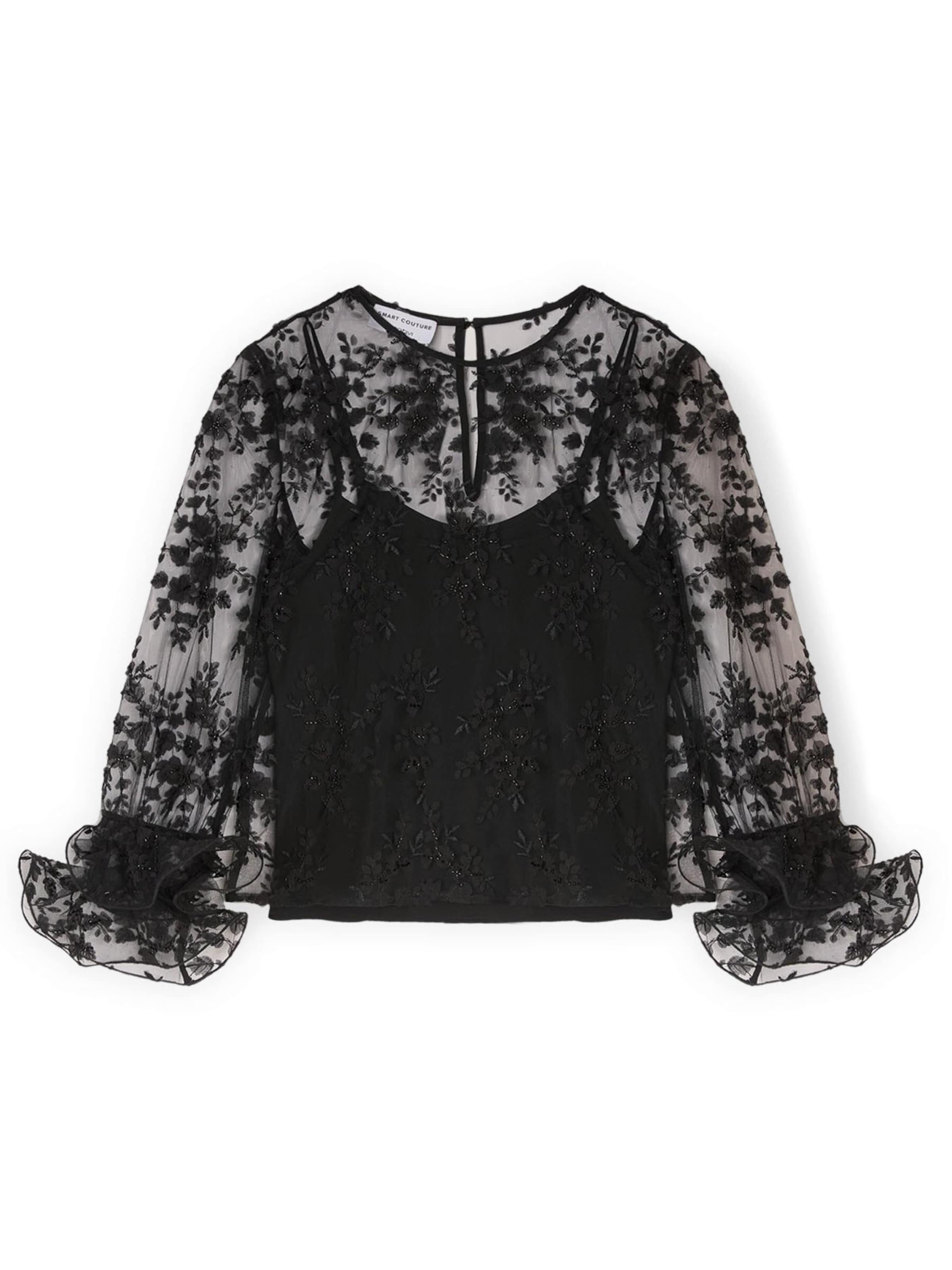 MOTIVI Blouse in Zwart: voorkant