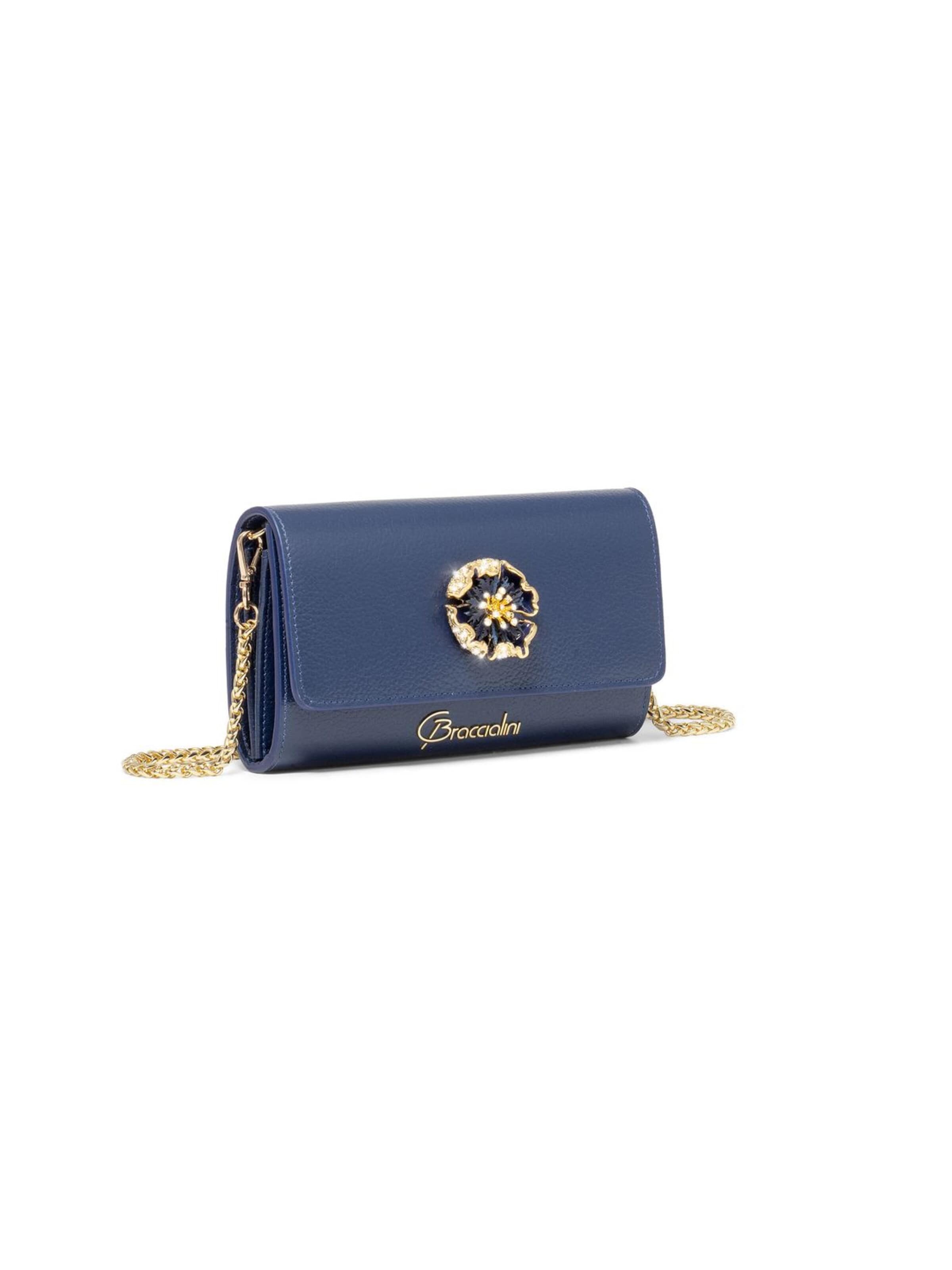 Braccialini - Bolso de noche 'Lady Wallet' en azul