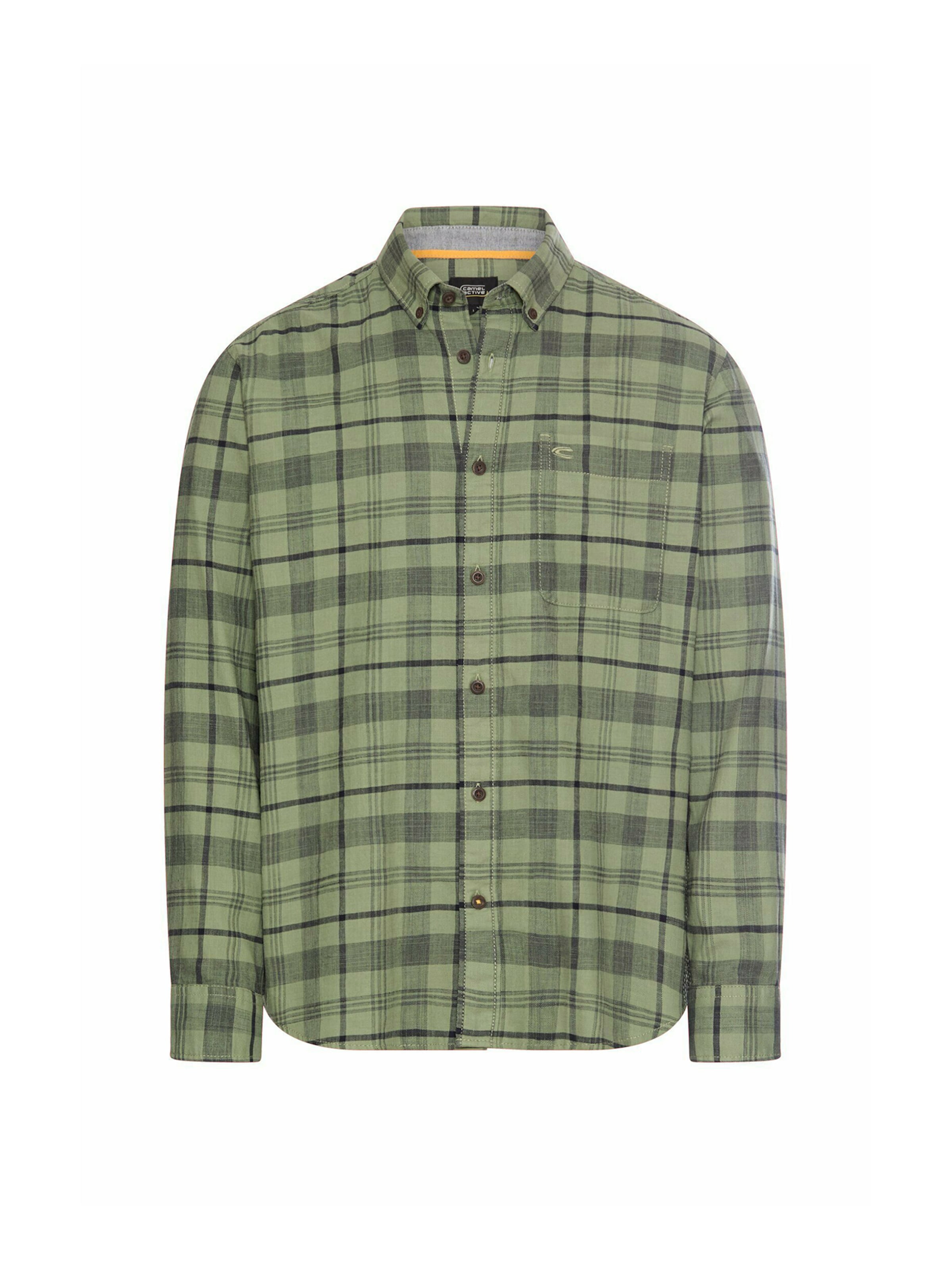 CAMEL ACTIVE - Ajuste regular Camisa en verde: frente