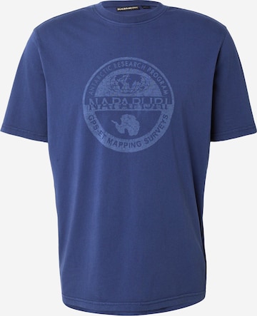 NAPAPIJRI - Camiseta 'S-BOLLO' en azul: frente
