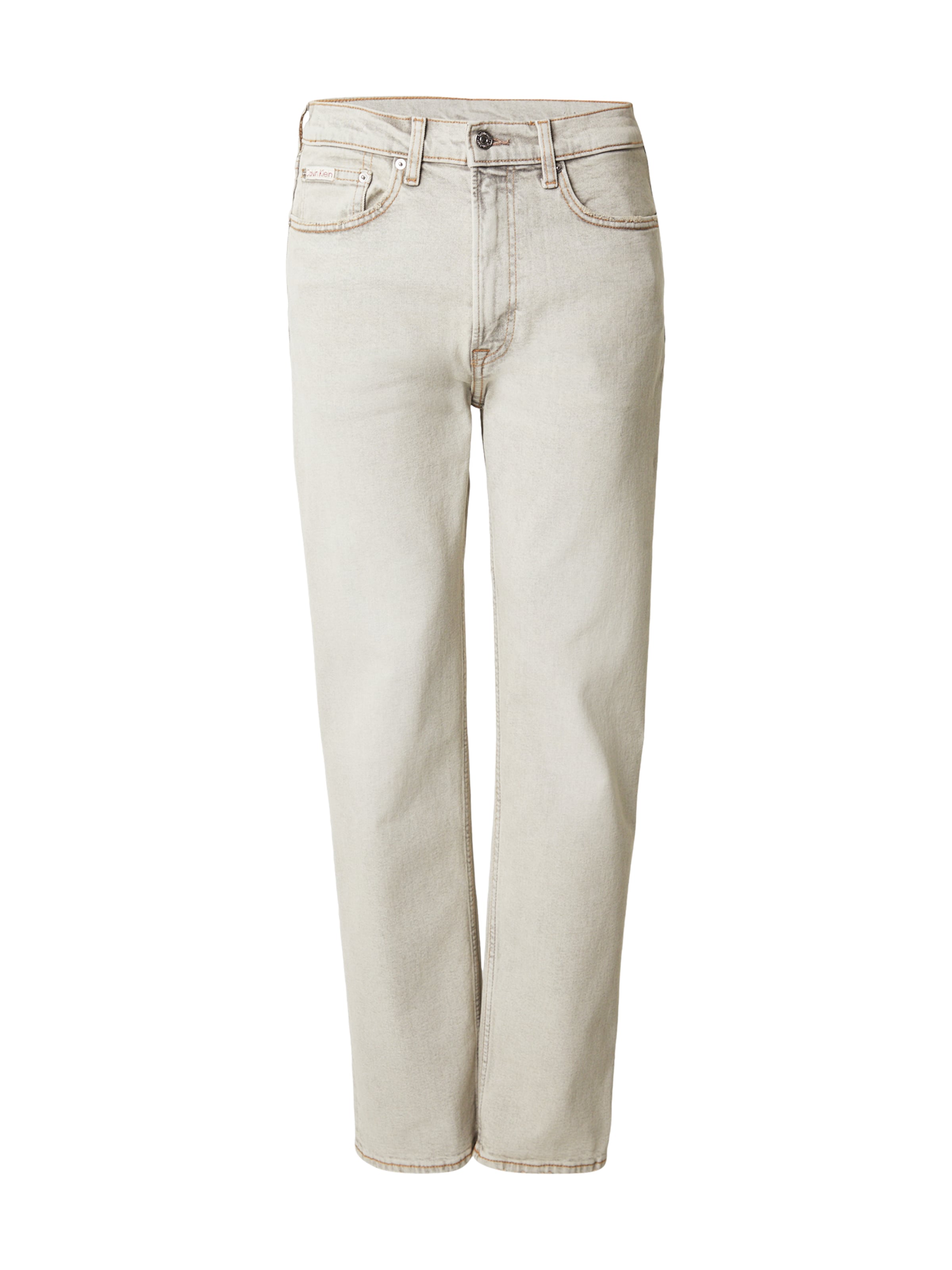 Calvin Klein Jeans Regular Дънки в бяло: отпред