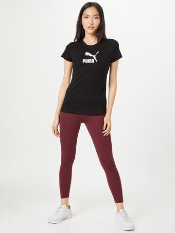 PUMA Skinny Sportsbukse i lilla