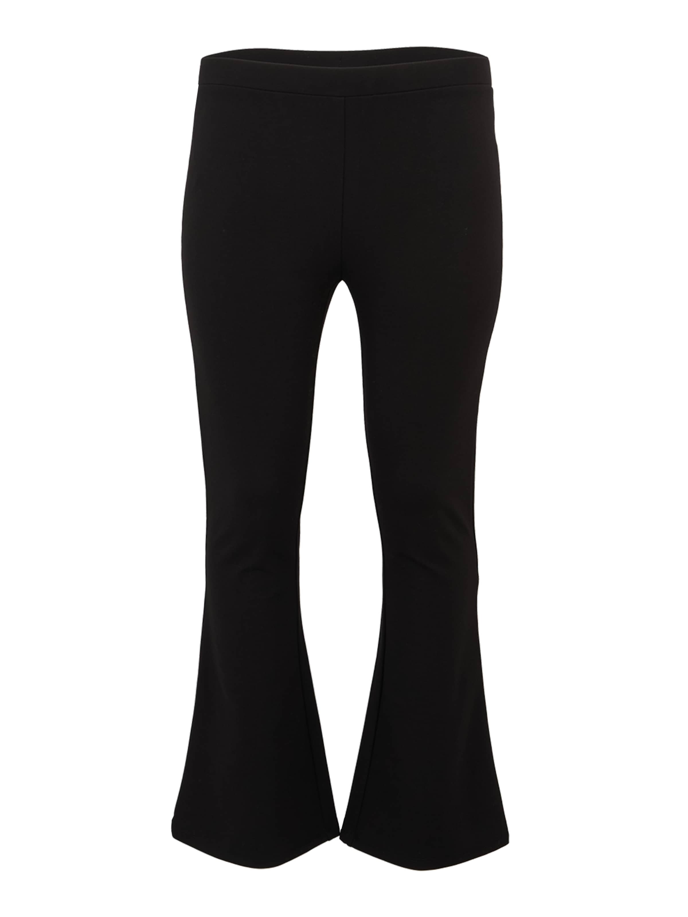 Guido Maria Kretschmer Curvy Flared Broek 'Emelie' in Zwart: voorkant