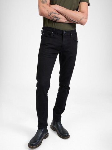 Lee Slimfit Jeans 'LUKE' in Zwart: voorkant