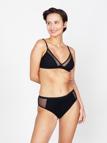 Erlich Textil - Triángulo Sujetador en negro: frente