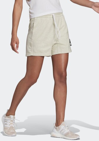 ADIDAS SPORTSWEAR Regular Sports trousers in Beige: front
