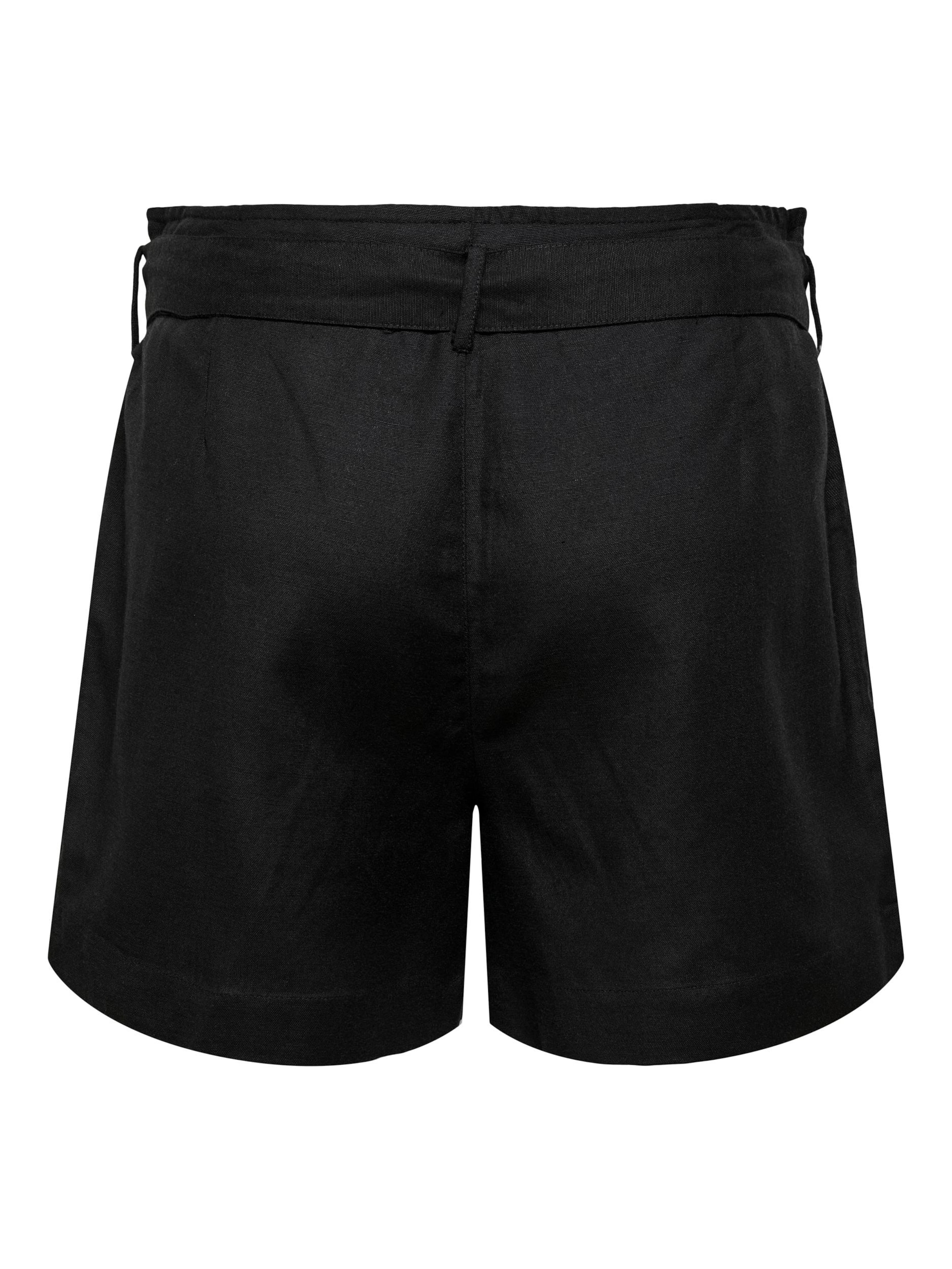 ONLY Свободный крой Брюки со складками в Черный