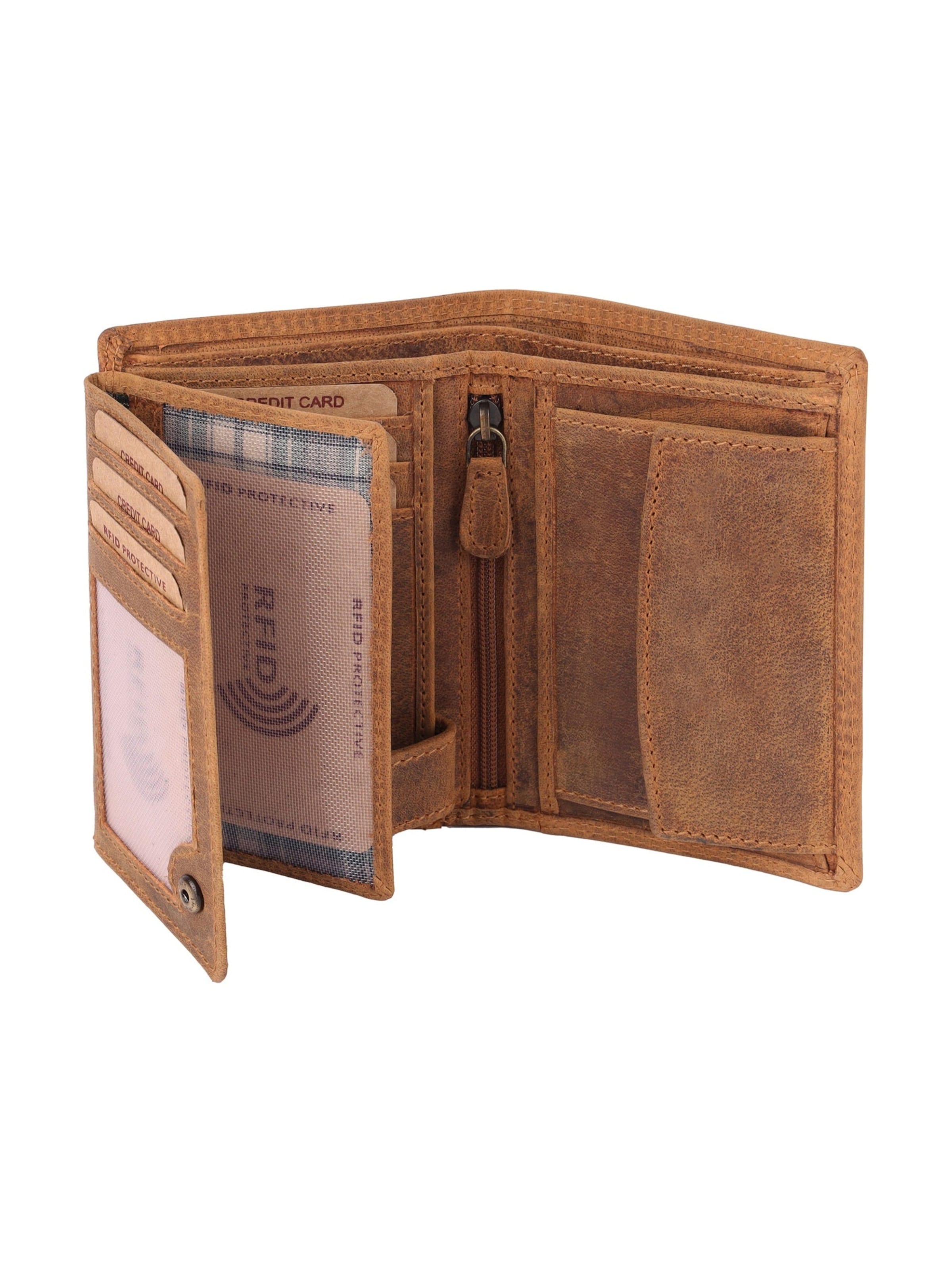 Benthill Wallet in Brown: front