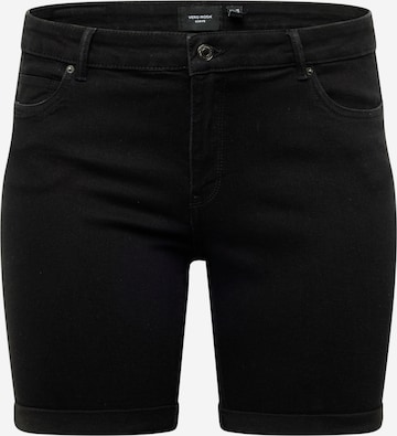 Coupe slim Jean 'LUNA' Vero Moda Curve en noir : devant