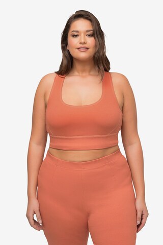 Ulla Popken Knitted Top in Orange: front