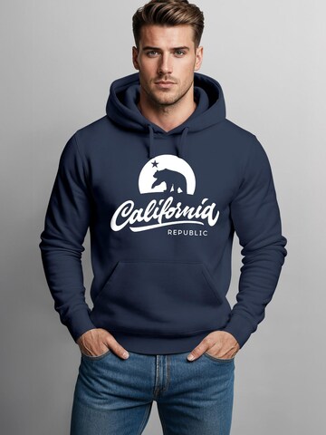 Neverless Sweatshirt 'California Bear' in Blue