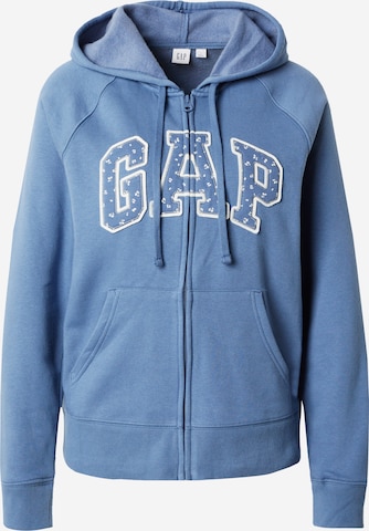 GAP Sweatvest in Blauw: voorkant