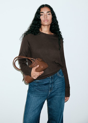 MANGO Pullover 'LUCCACIR' in Braun: Vorderseite