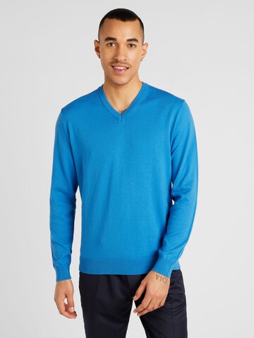 Coupe regular Pull-over UNITED COLORS OF BENETTON en bleu : devant