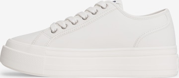 Tommy Jeans Ниски маратонки в бяло: отпред