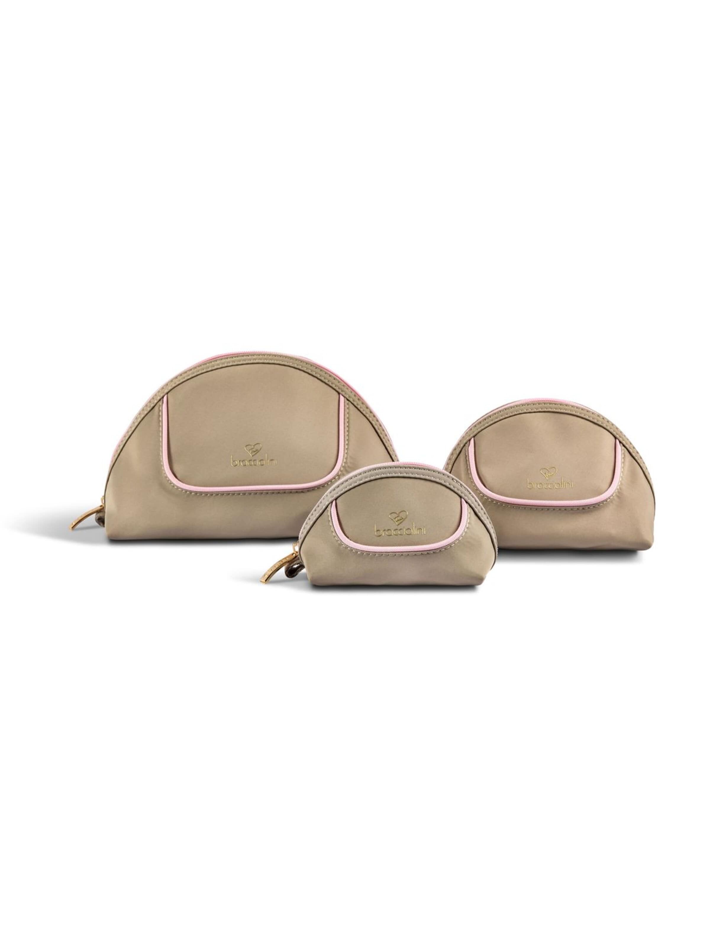 Trousse de maquillage 'Milly' Braccialini en beige : devant