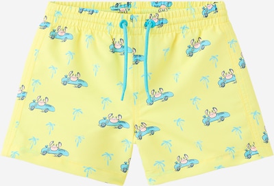 MANGO KIDS Uimashortsit 'CANGREJO' koossa 86 värissä vesi / vaaleankeltainen / roosa / musta, Tuotenäkymä