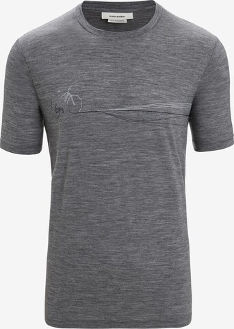 Maglia funzionale 'Tech Lite II Cadence Paths' di ICEBREAKER in grigio: frontale