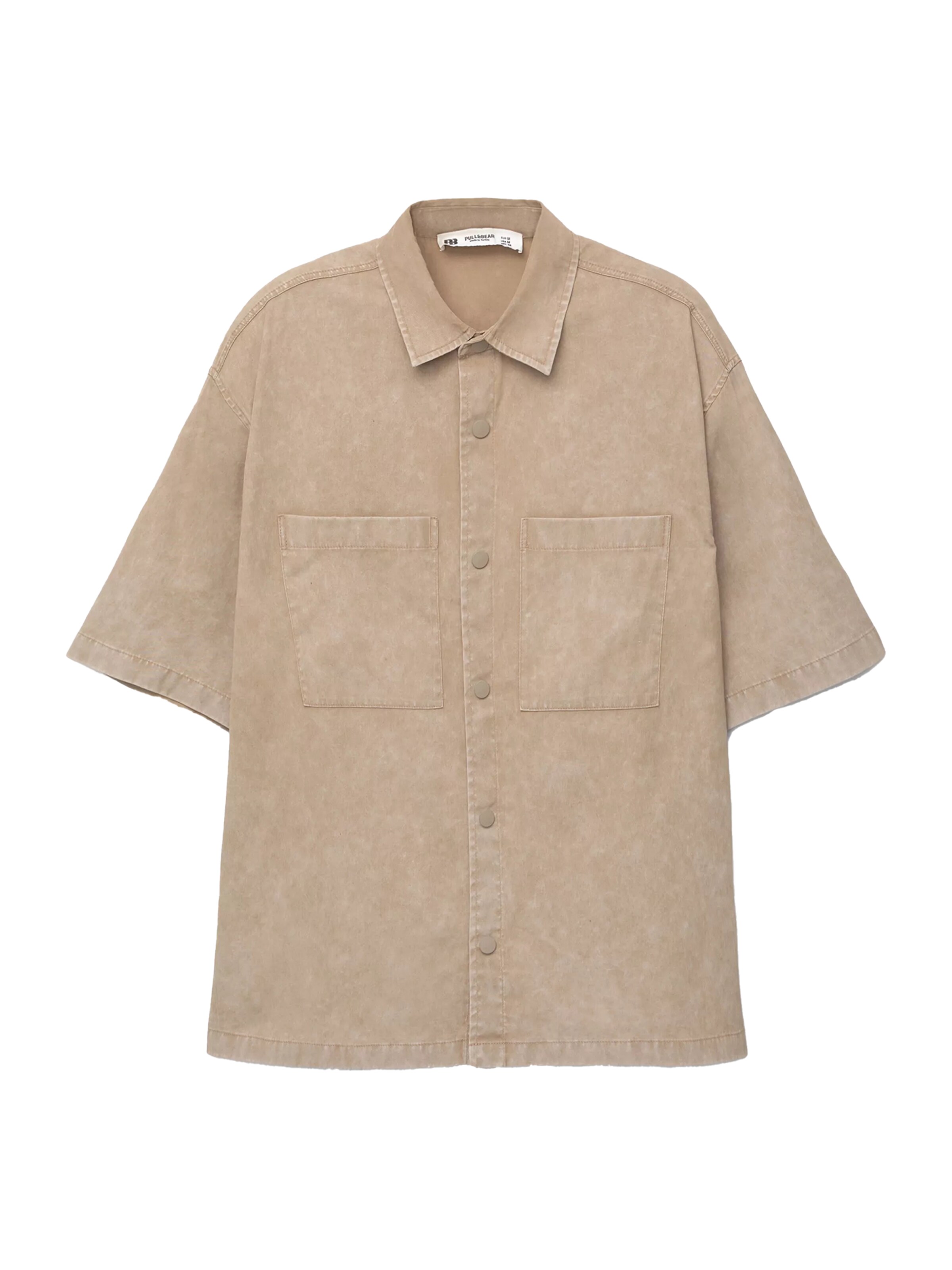 Comfort fit Camicia di Pull&Bear in marrone: frontale