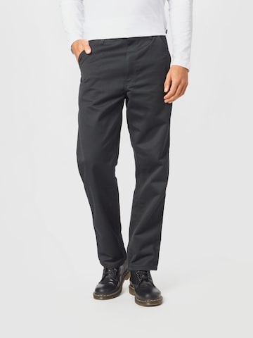 Carhartt WIP tavaline Püksid, värv must: eest vaates