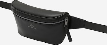 ARMANI EXCHANGE - Bolsa de cintura em preto: frente
