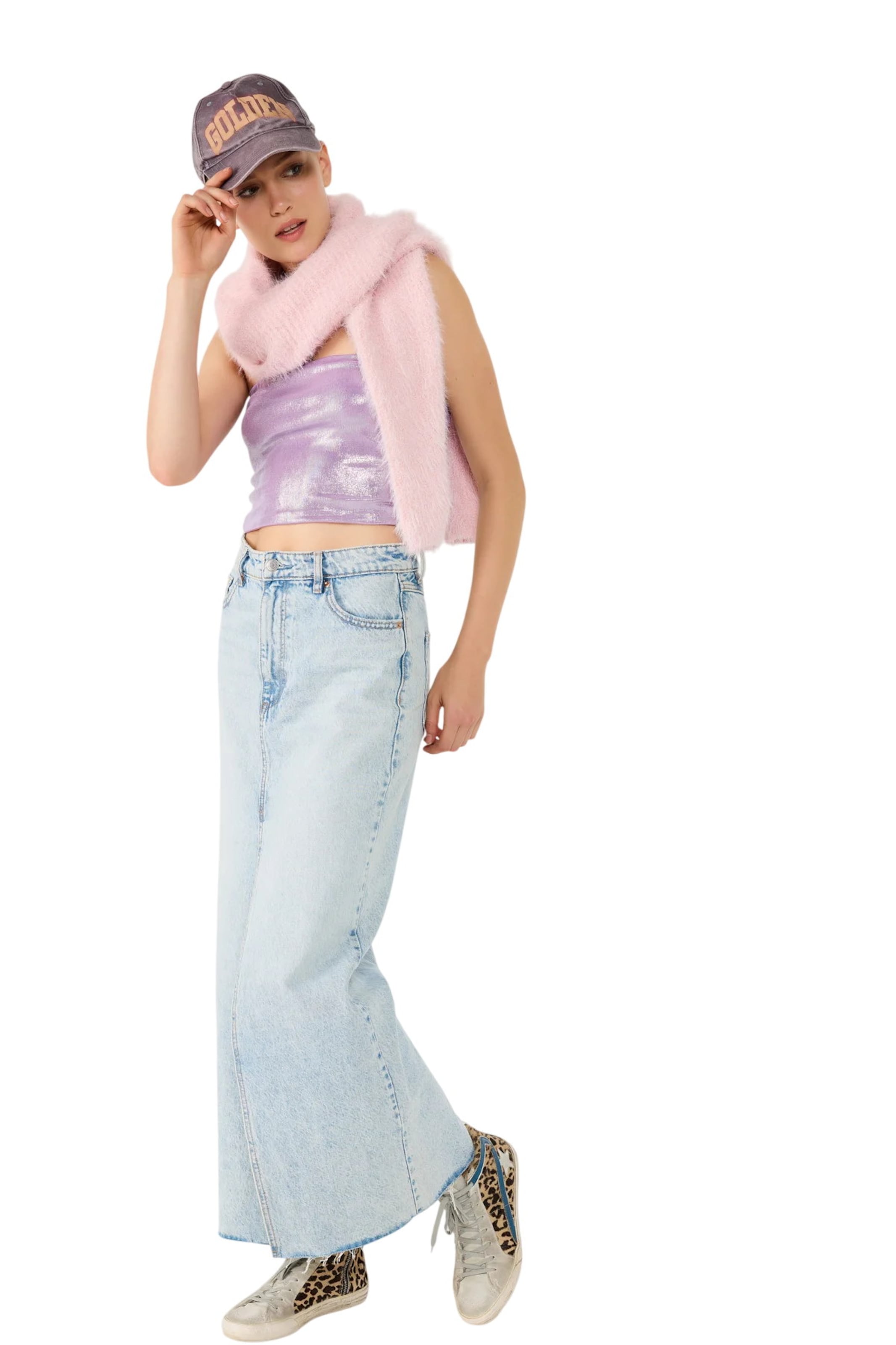 No Matter What Top in Lila