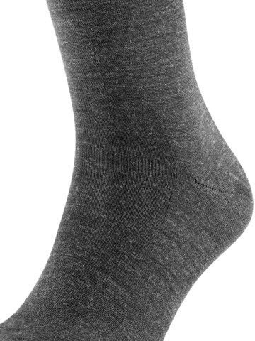 FALKE Knee High Socks 'Airport' in Grey