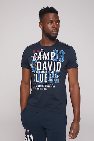 CAMP DAVID Shirt in Blue: front