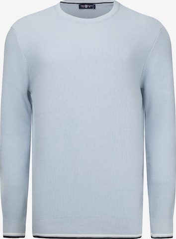 Pull-over Jimmy Sanders en bleu : devant