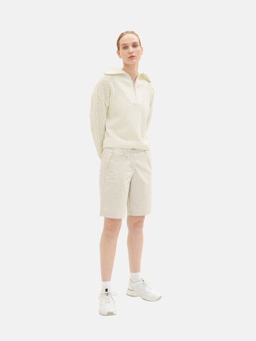 TOM TAILOR Regular Shorts in Beige