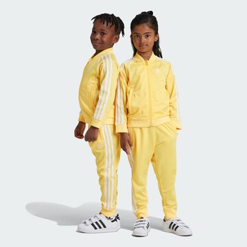 ADIDAS ORIGINALS Костюм для бега 'Adicolor' в Желтый: спереди