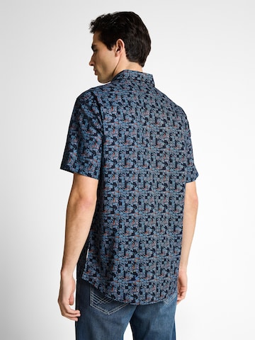 TOM TAILOR Regular fit Button Up Shirt in Blue