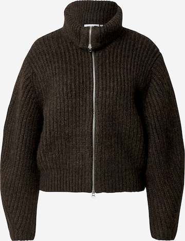 WEEKDAY Вязаная кофта 'Bea' в Коричневый: спереди
