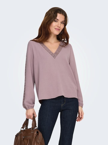 Chemisier 'ONLGREGOR METTE' ONLY en violet : devant