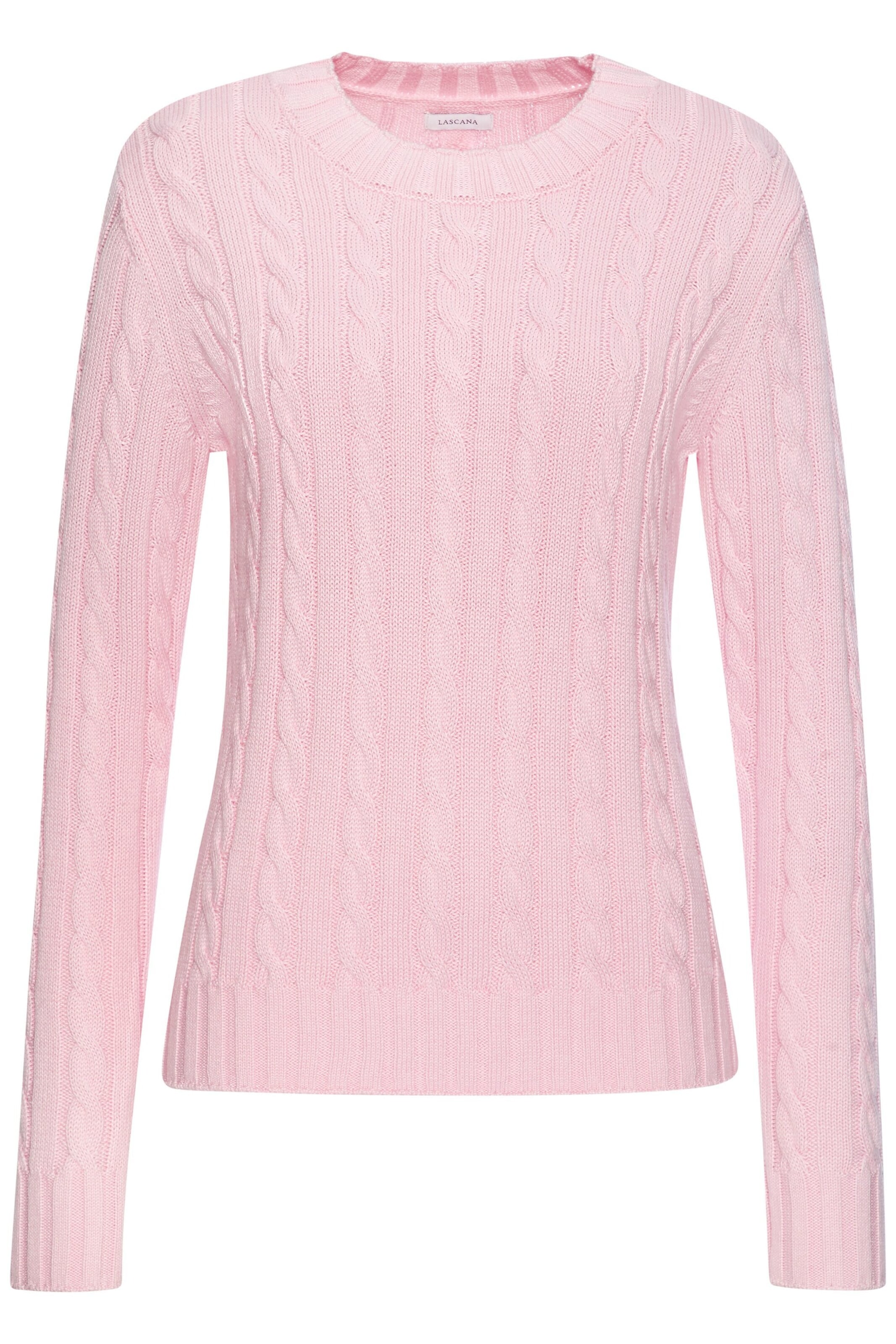 LASCANA Pulover | roza barva: sprednja stran