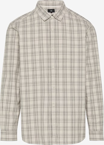 QSRegular Fit Košulja - bež boja: prednji dio