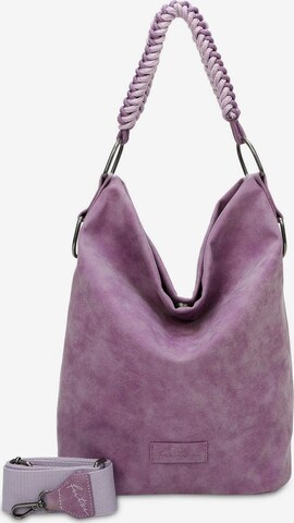 Fritzi aus Preußen Shoulder Bag 'Olga' in Purple: front