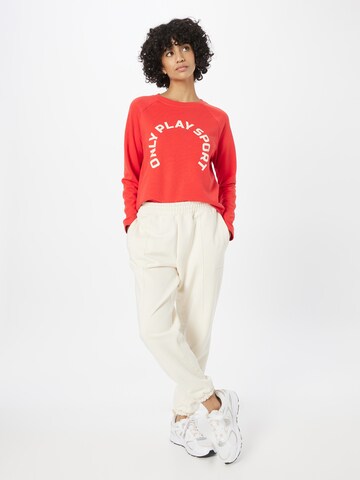 ONLY PLAY Sportief sweatshirt 'Nedja' in Rood