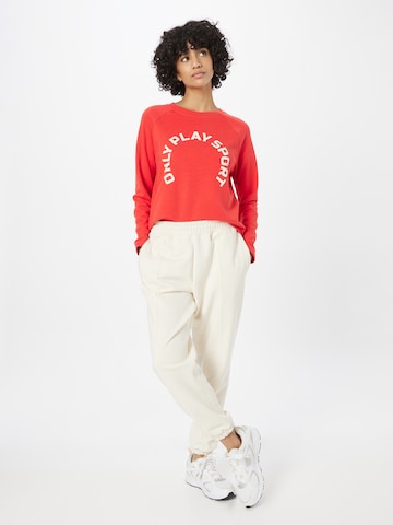 ONLY PLAY Athletic Sweatshirt 'Nedja' in Red