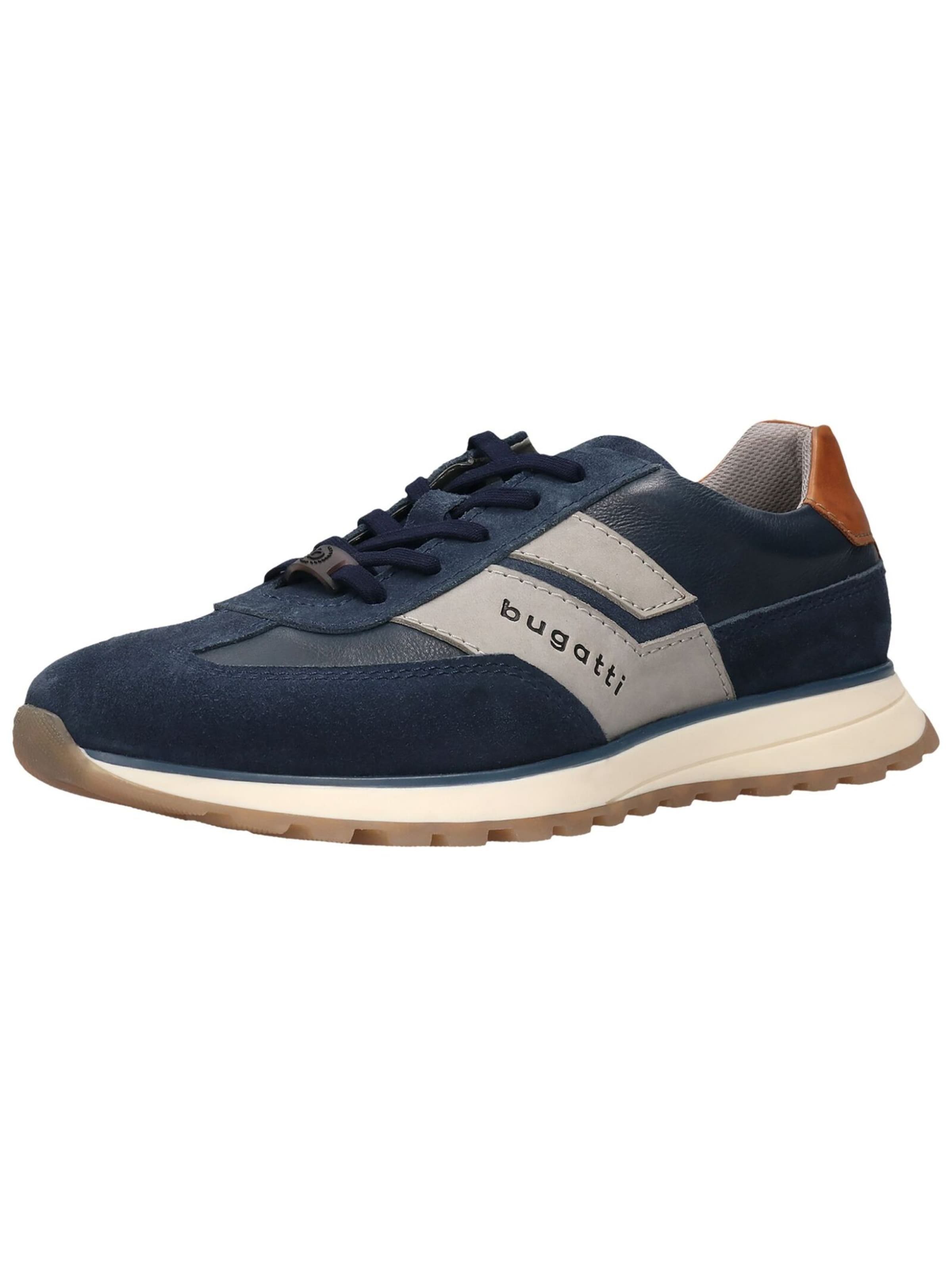 bugatti Platform trainers in Blue: front