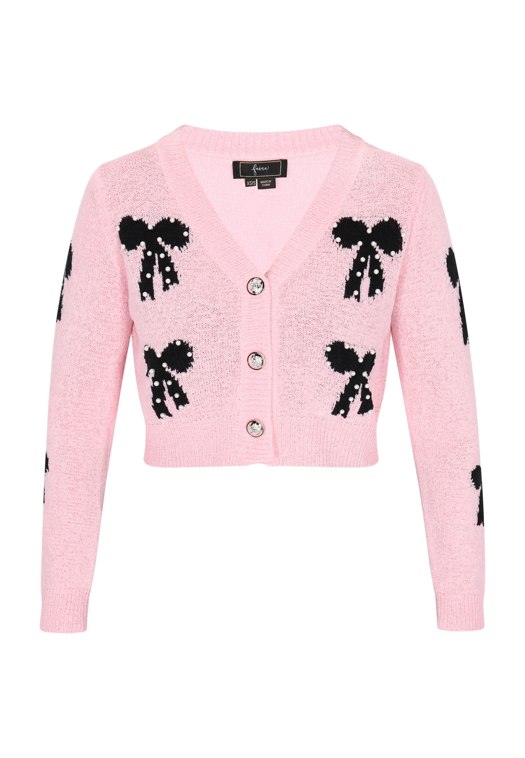 Cardigan faina en rose : devant