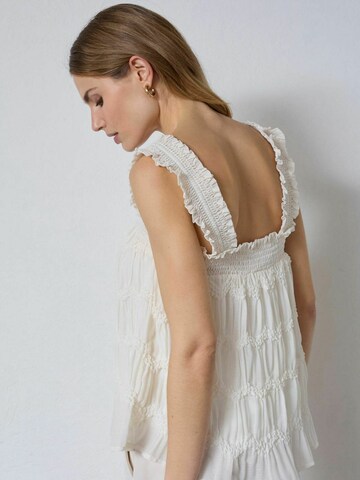 co'couture - Camiseta ' JerryCC Smock ' en blanco