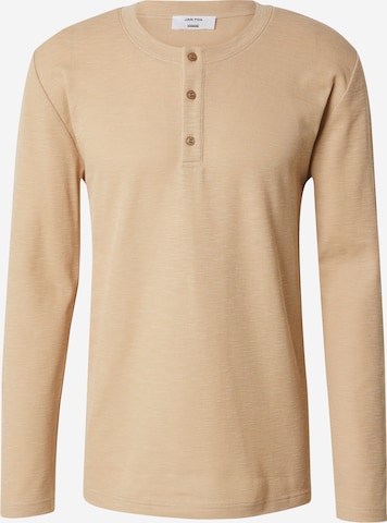 DAN FOX APPAREL Shirt 'Tjark' in Beige: front