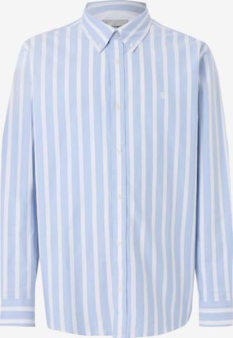 mėlyna Carhartt WIP Standartinis modelis Marškiniai 'Deven': priekis