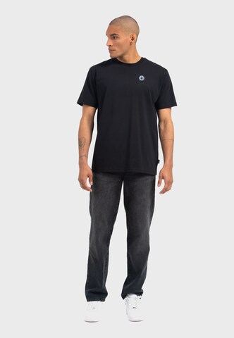 Oldskull Shirt 'Retro Roadtrip Logo Graphic' in Black